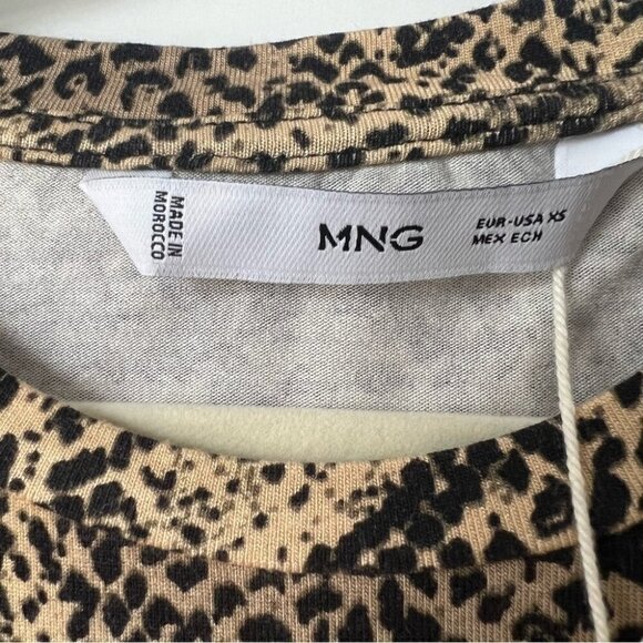 Nwt - Mango, Women’s Printed Long Sleeve T-Shirt. Size : Xs. - Picture 6 of 12